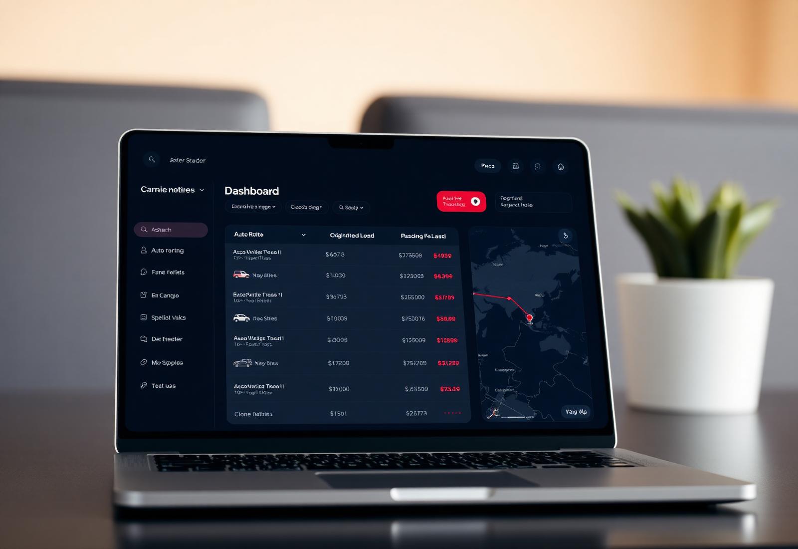 CarShippers.ai carrier dashboard preview